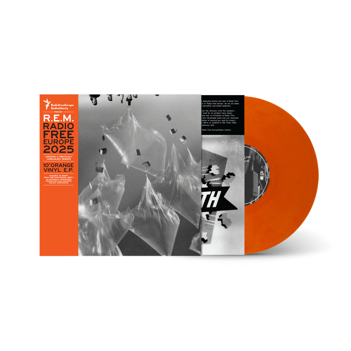 Radio Free Europe 2025 10" Translucent Orange Vinyl E.P. + Radio Free Europe Tee + Radio Free Poster Bundle