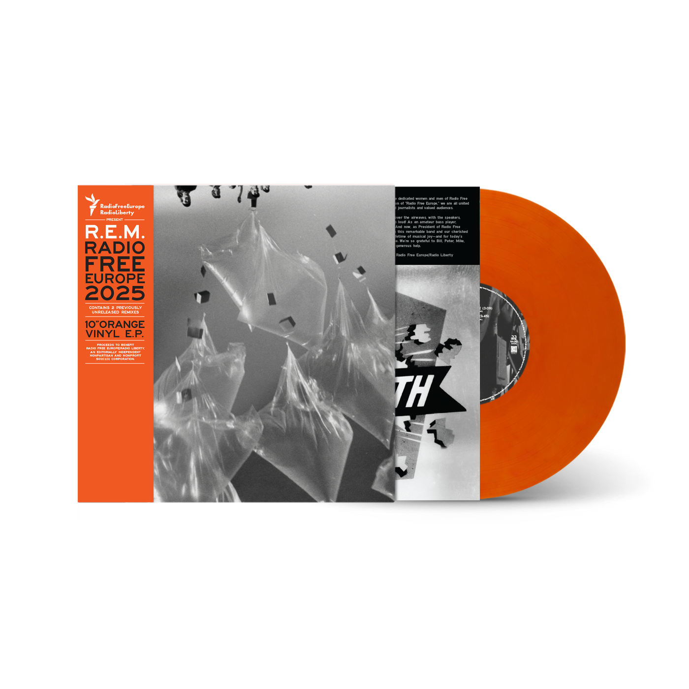 Radio Free Europe 2025 10" Translucent Orange Vinyl E.P. + Radio Free Europe Poster Bundle